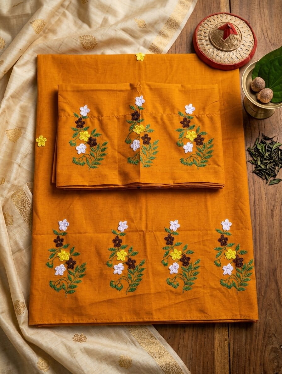 Assamese Japi and Muga Cloths